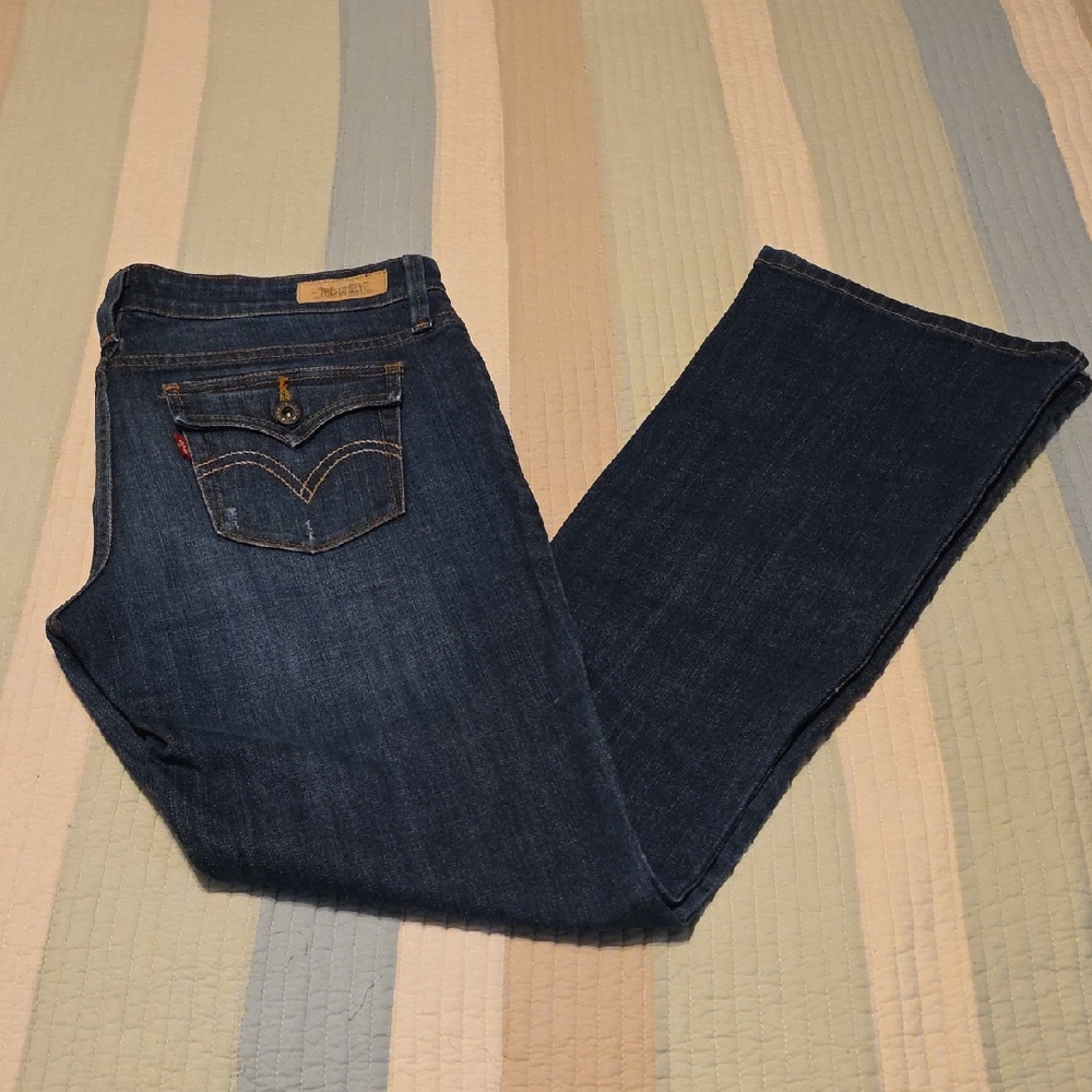 Levis 545 Low Boot Cut Size 4 Blue Women's Jeans